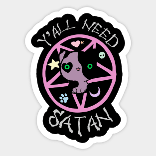 Y’all need Satan Sticker